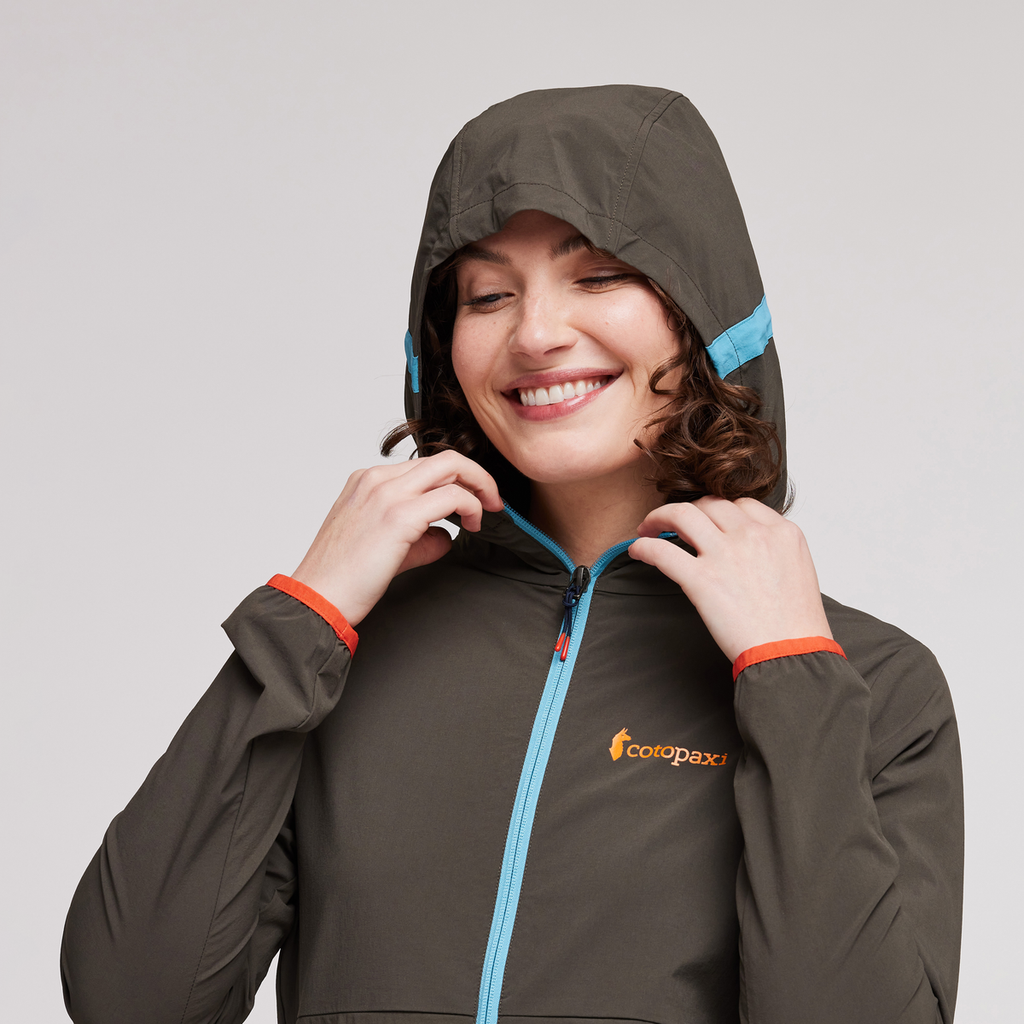 Vuelta Performance Windbreaker Jacket - Women's, Iron, Model Courtney